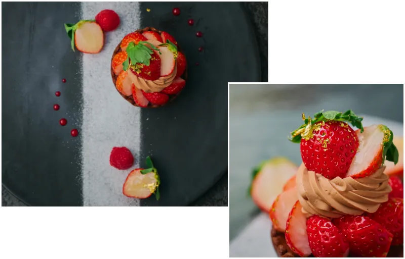 Tarte chocolat fraises（タルトショコラフレーズ）