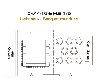 宴会場「千」