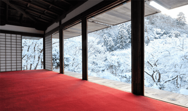 高山寺石水院から見える景色