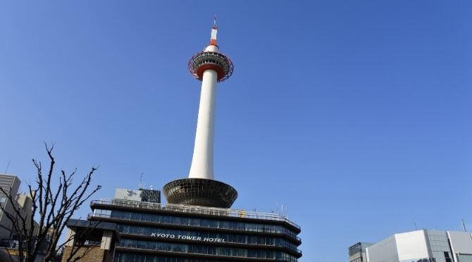 京都タワー　青空