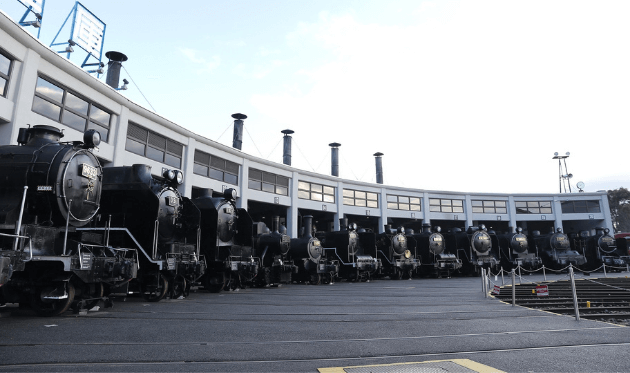 京都鉄道博物館の扇形車庫