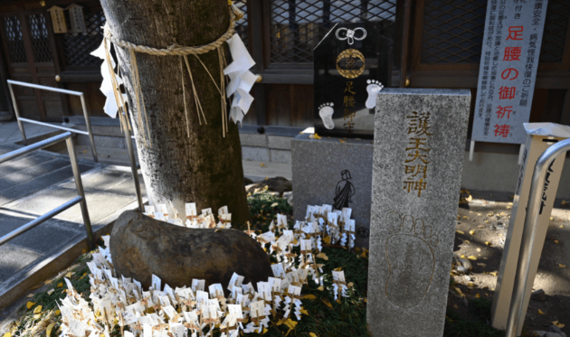 護王神社の足萎難儀回復之碑