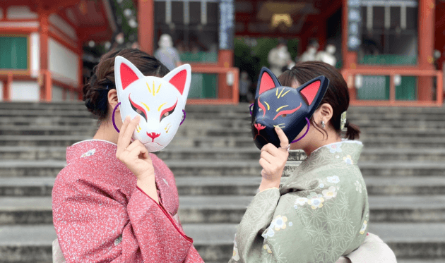 八坂神社で着物撮影