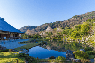 世界遺産「天龍寺」の見どころ｜巨大な雲龍図・曹源池庭園の魅力イメージ>