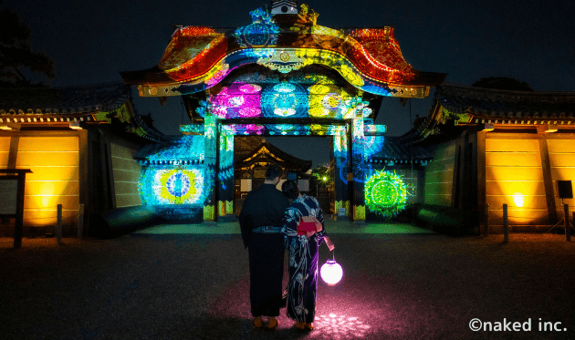 二条城夏祭り2021に浴衣で訪れる方々