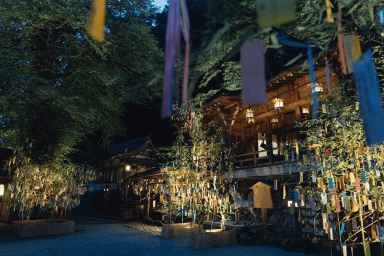 貴船神社 七夕笹飾りライトアップ